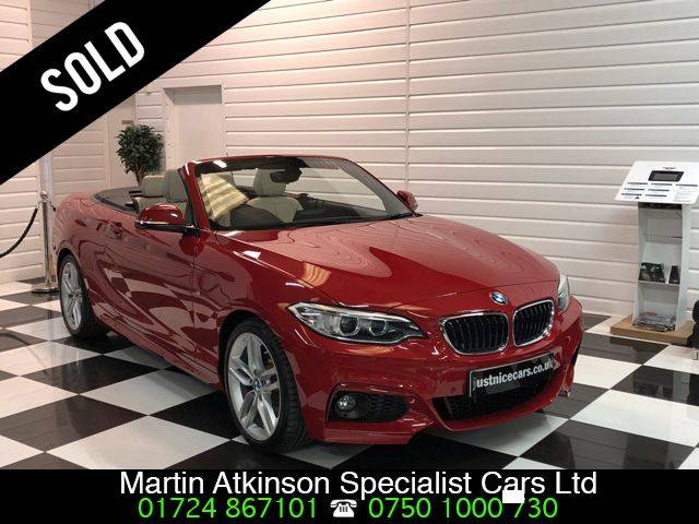 BMW 2 Series 2.0 220d M-Sport Convertible ~£3,775 Options~ Convertible Diesel Red