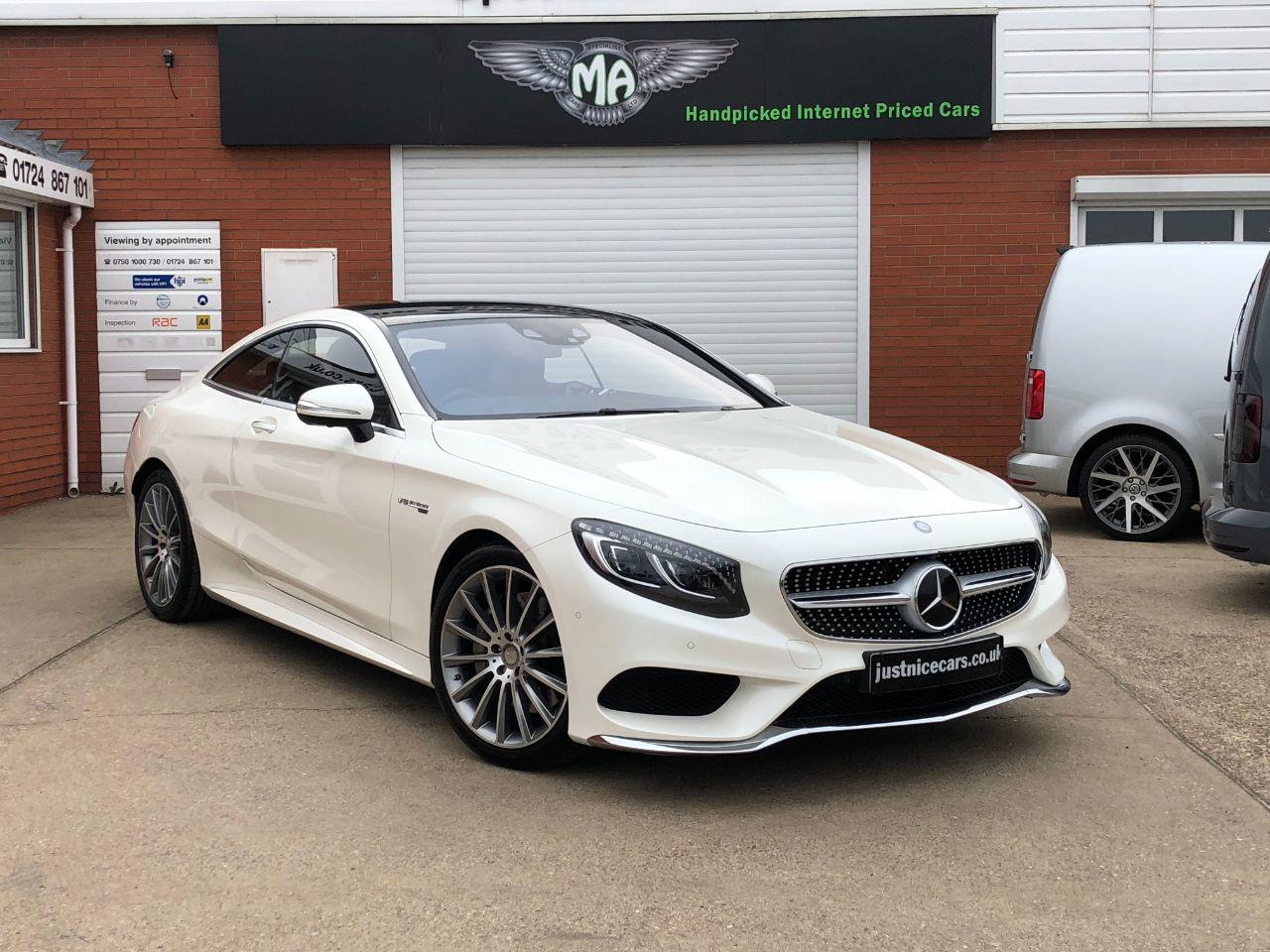 Mercedes-Benz S Class S500 AMG Line Premium 4.7 V8 2dr Auto~Big Spec Coupe Petrol Diamond White Pearl Metallic