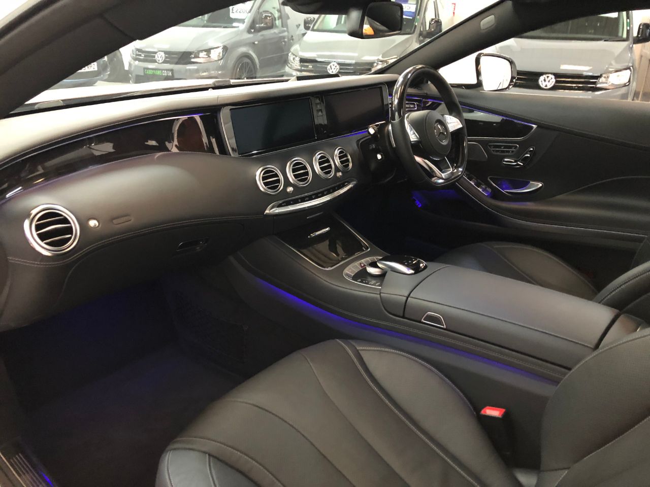 Mercedes-Benz S Class S500 AMG Line Premium 4.7 V8 2dr Auto~Big Spec Coupe Petrol Diamond White Pearl Metallic