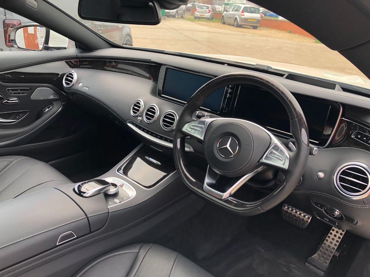 Mercedes-Benz S Class S500 AMG Line Premium 4.7 V8 2dr Auto~Big Spec Coupe Petrol Diamond White Pearl Metallic