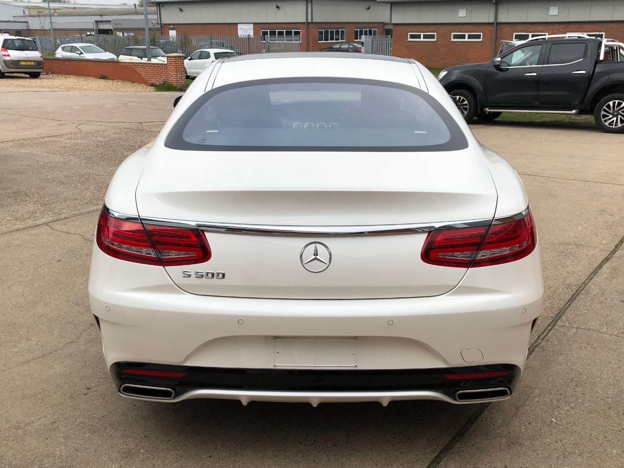 Mercedes-Benz S Class S500 AMG Line Premium 4.7 V8 2dr Auto~Big Spec Coupe Petrol Diamond White Pearl Metallic