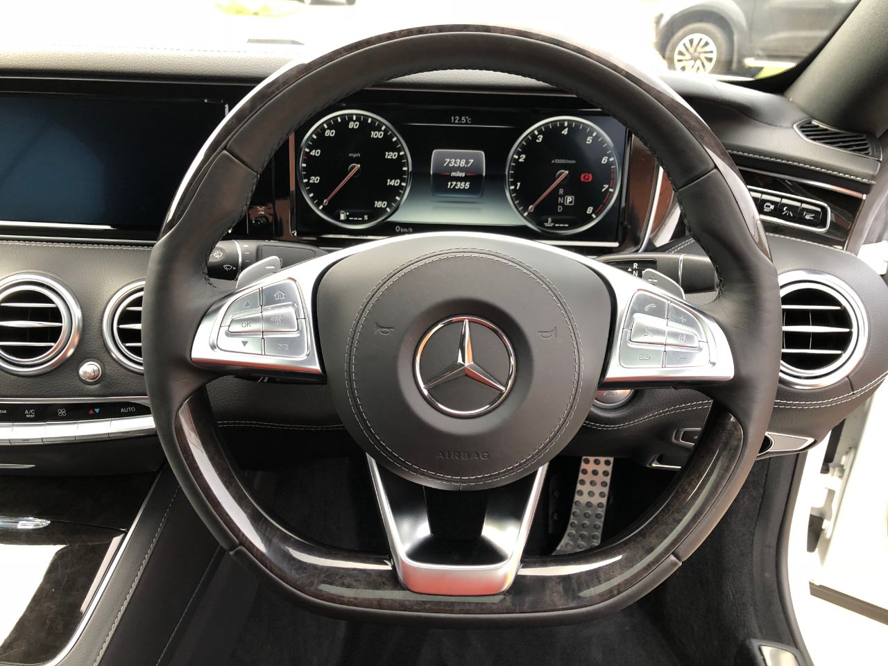 Mercedes-Benz S Class S500 AMG Line Premium 4.7 V8 2dr Auto~Big Spec Coupe Petrol Diamond White Pearl Metallic