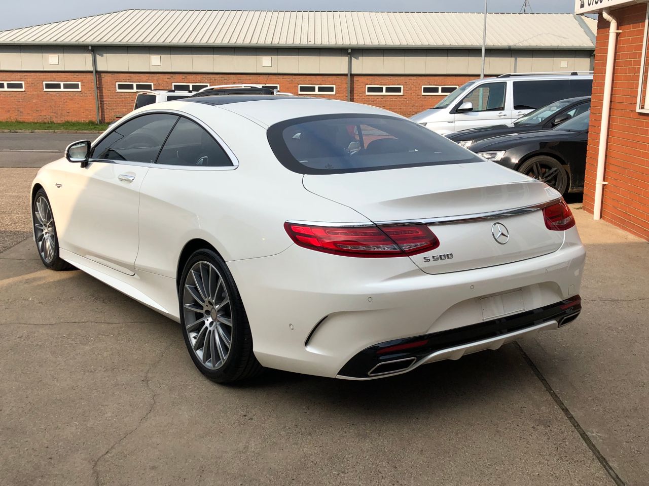 Mercedes-Benz S Class S500 AMG Line Premium 4.7 V8 2dr Auto~Big Spec Coupe Petrol Diamond White Pearl Metallic