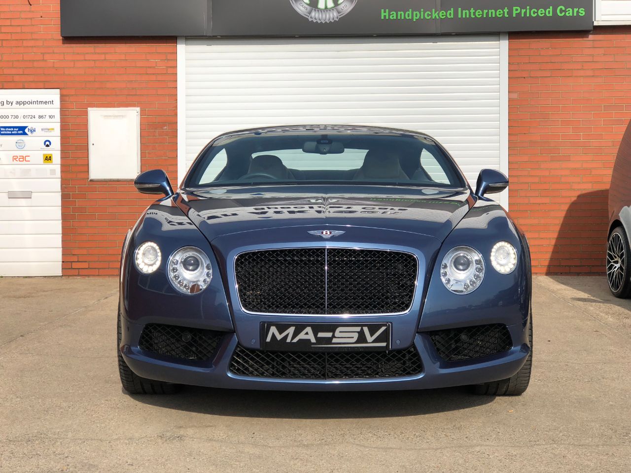 Bentley Continental GT 4.0 V8 2dr Auto 500BHP Coupe Petrol Crystal Blue Metallic