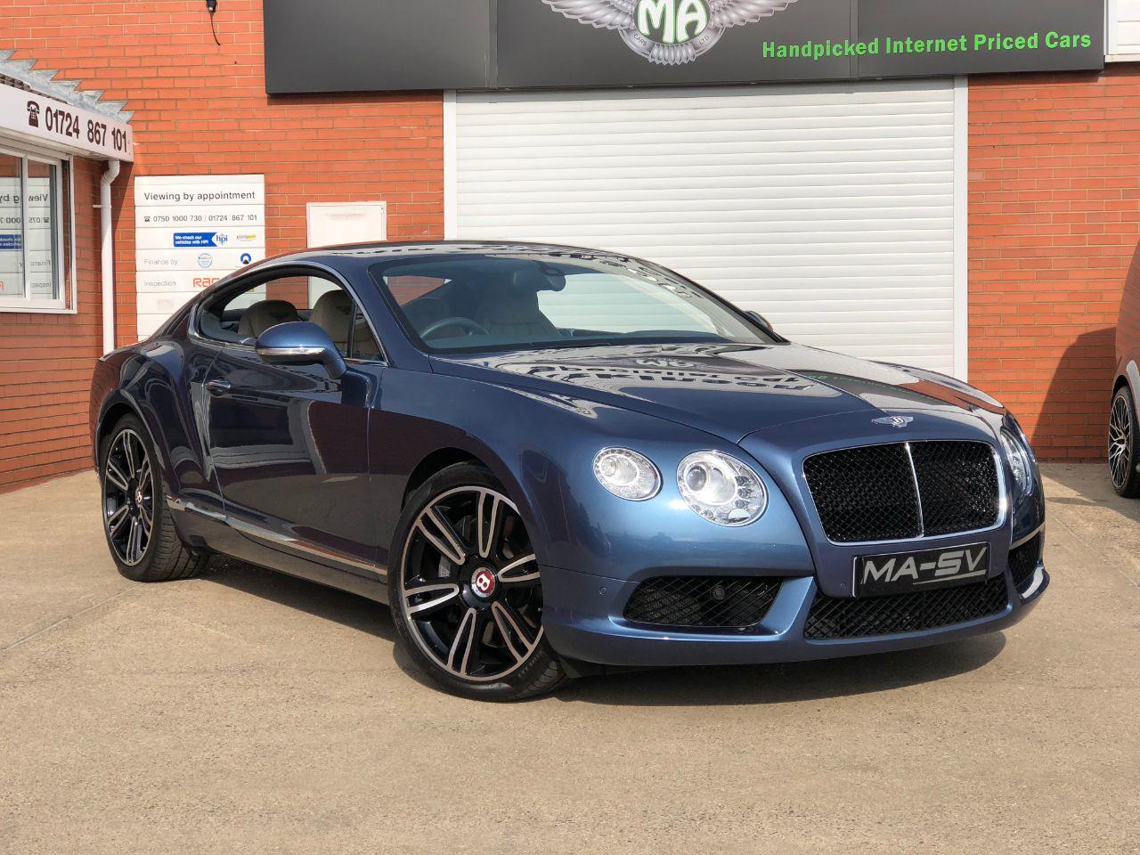 Bentley Continental GT 4.0 V8 2dr Auto 500BHP Coupe Petrol Crystal Blue Metallic