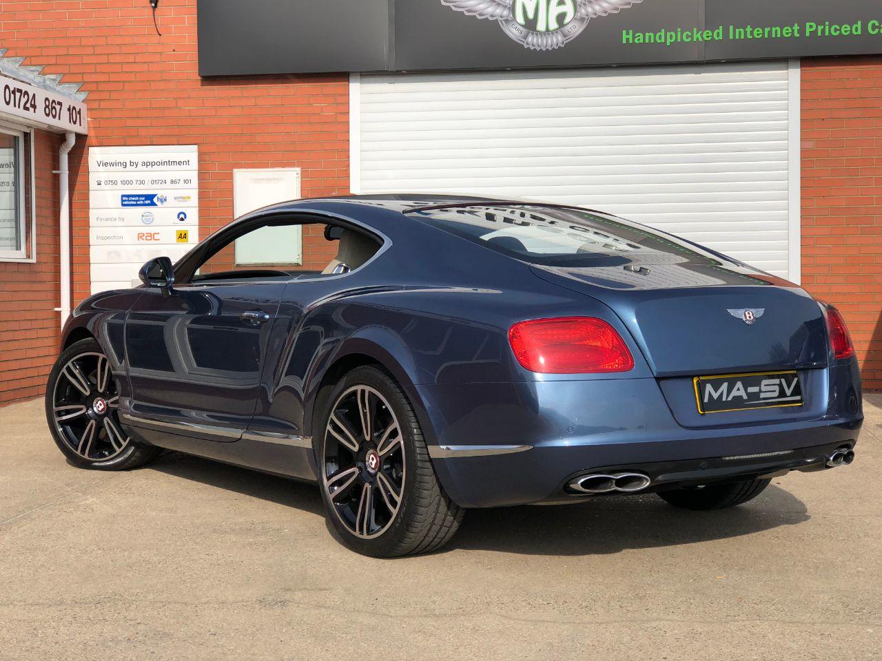 Bentley Continental GT 4.0 V8 2dr Auto 500BHP Coupe Petrol Crystal Blue Metallic