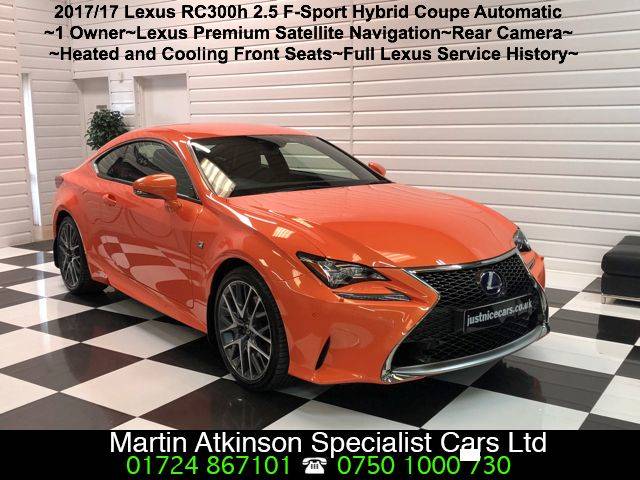 2017 Lexus Rc 300h 2.5 F-Sport 2dr CVT~Premium Navigation~