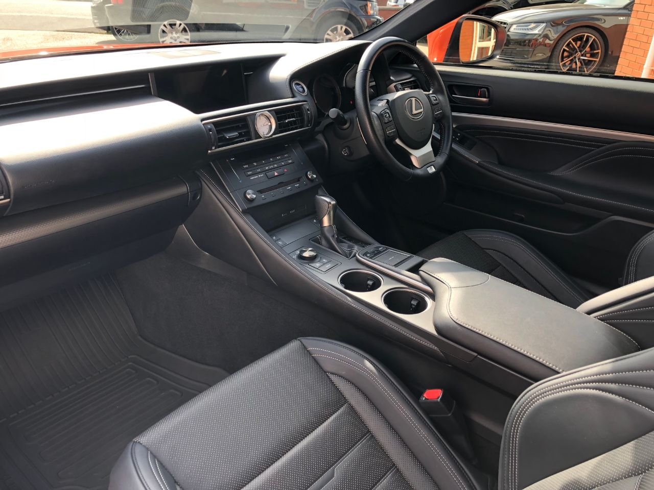 Lexus Rc 300h 2.5 F-Sport 2dr CVT~Premium Navigation~ Coupe Petrol / Electric Hybrid Solar Flare Orange Pearl