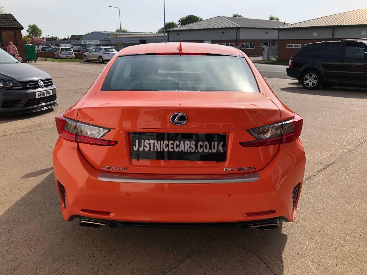 Lexus Rc 300h 2.5 F-Sport 2dr CVT~Premium Navigation~ Coupe Petrol / Electric Hybrid Solar Flare Orange Pearl