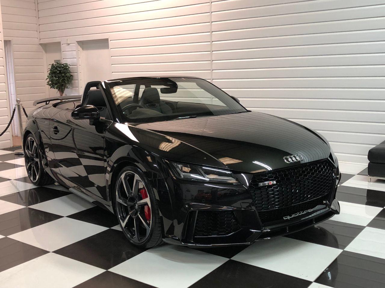 Audi TT TTRS 2.5 TFSi Quattro S-Tronic Automatic 400BHP Convertible Petrol Panther Black Crystal Effect Paintwork