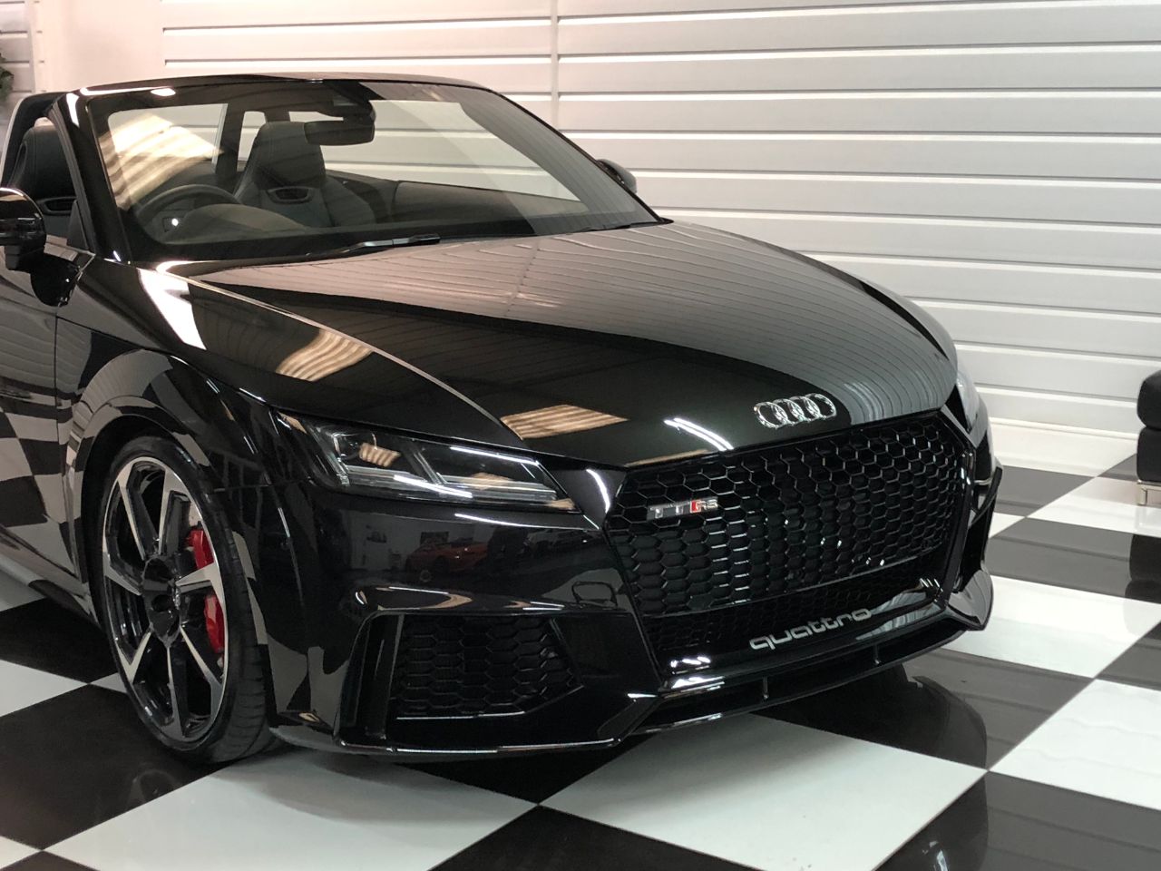 Audi TT TTRS 2.5 TFSi Quattro S-Tronic Automatic 400BHP Convertible Petrol Panther Black Crystal Effect Paintwork