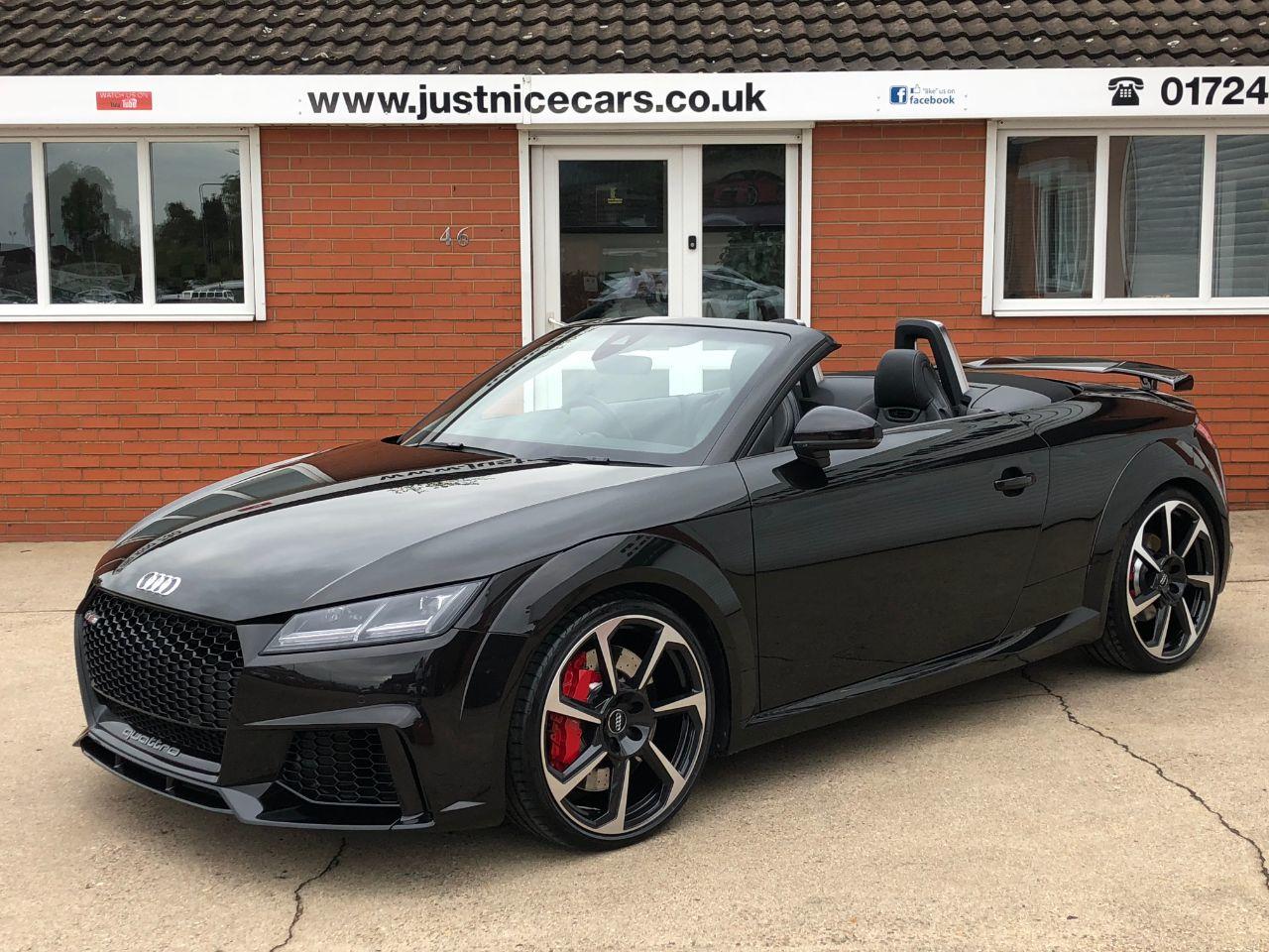 Audi TT TTRS 2.5 TFSi Quattro S-Tronic Automatic 400BHP Convertible Petrol Panther Black Crystal Effect Paintwork