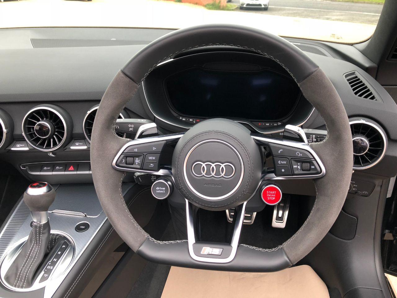 Audi TT TTRS 2.5 TFSi Quattro S-Tronic Automatic 400BHP Convertible Petrol Panther Black Crystal Effect Paintwork