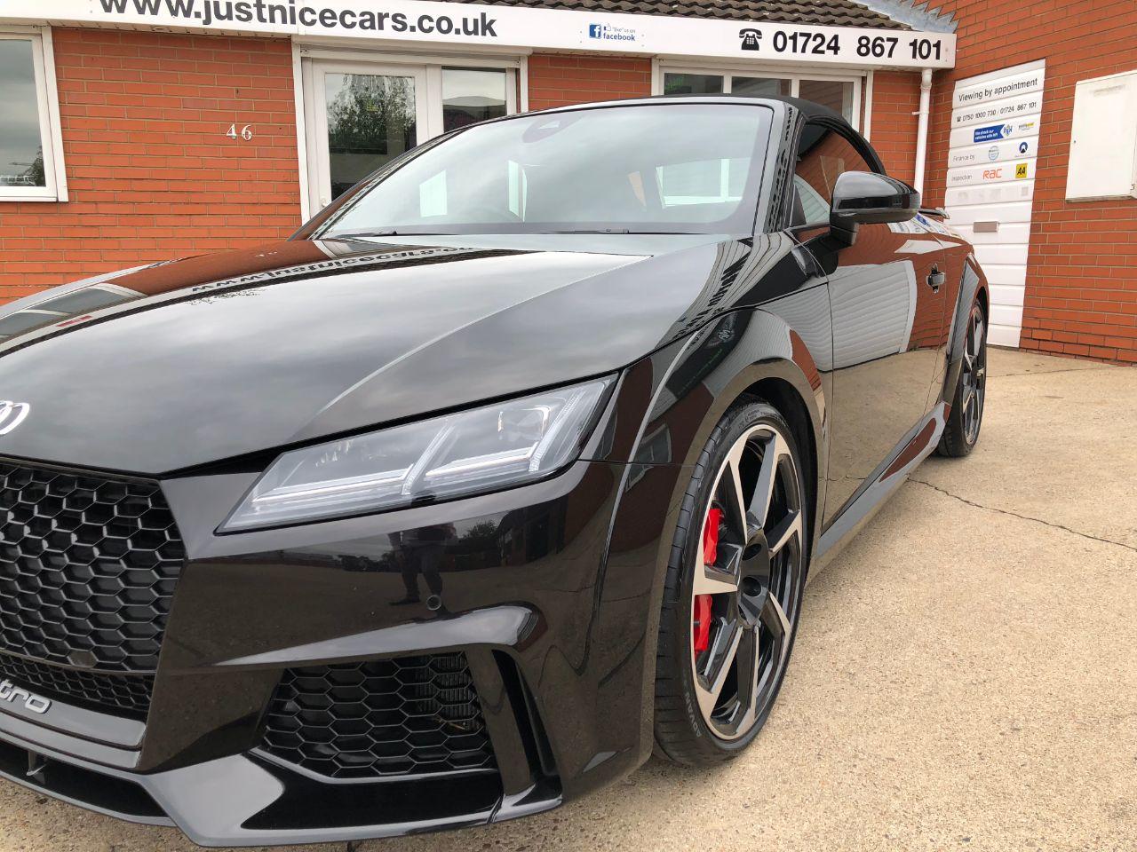 Audi TT TTRS 2.5 TFSi Quattro S-Tronic Automatic 400BHP Convertible Petrol Panther Black Crystal Effect Paintwork