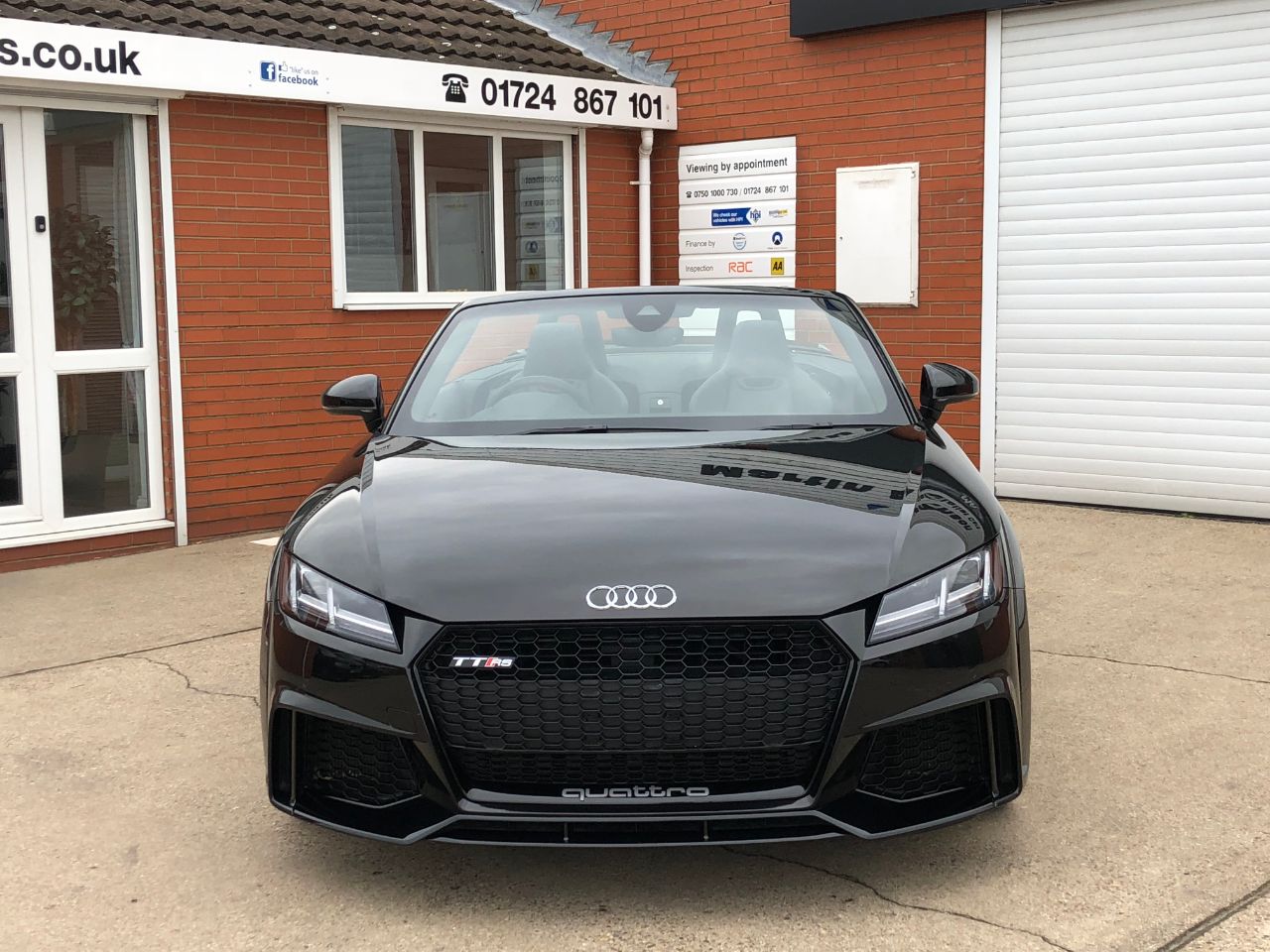 Audi TT TTRS 2.5 TFSi Quattro S-Tronic Automatic 400BHP Convertible Petrol Panther Black Crystal Effect Paintwork