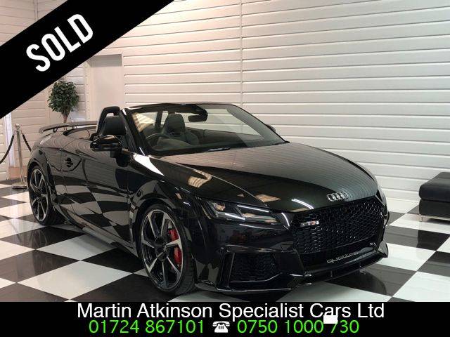 Audi TT TTRS 2.5 TFSi Quattro S-Tronic Automatic 400BHP Convertible Petrol Panther Black Crystal Effect Paintwork