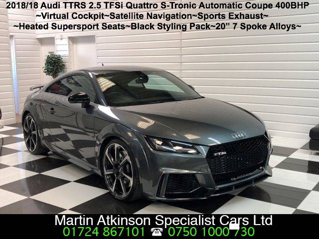 2018 Audi TT TTRS 2.5 TFSi Quattro S-Tronic Automatic 400BHP