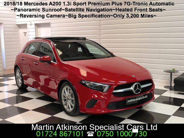 2018 Mercedes-Benz A Class 1.3 A200 Sport Premium Plus 5dr Automatic