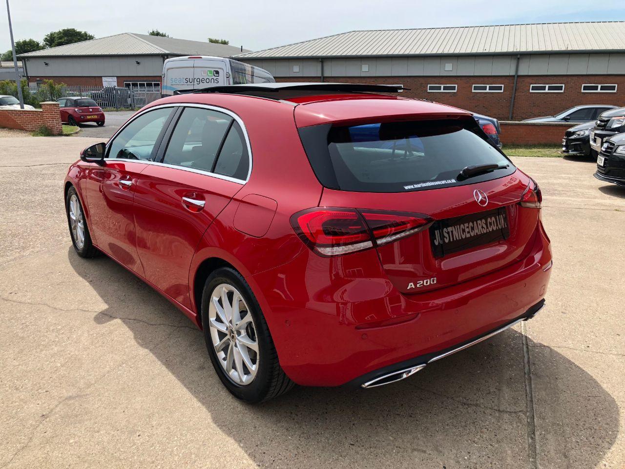 Mercedes-Benz A Class 1.3 A200 Sport Premium Plus 5dr Automatic Hatchback Petrol Jupiter Red