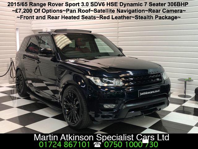 Land Rover Range Rover Sport 3.0 SDV6 HSE Dynamic 7 Seater 306BHP Automatic Estate Diesel Marina Black Blue Metallic