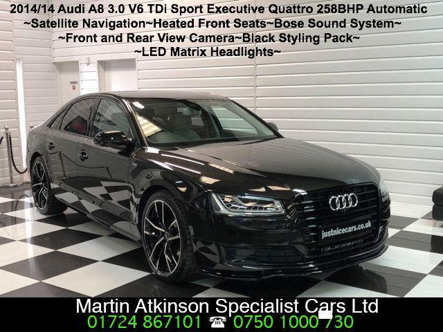 Audi A8 3.0 V6 TDi Sport Executive Quattro 258BHP Saloon Diesel Havanna Black Brown Metallic