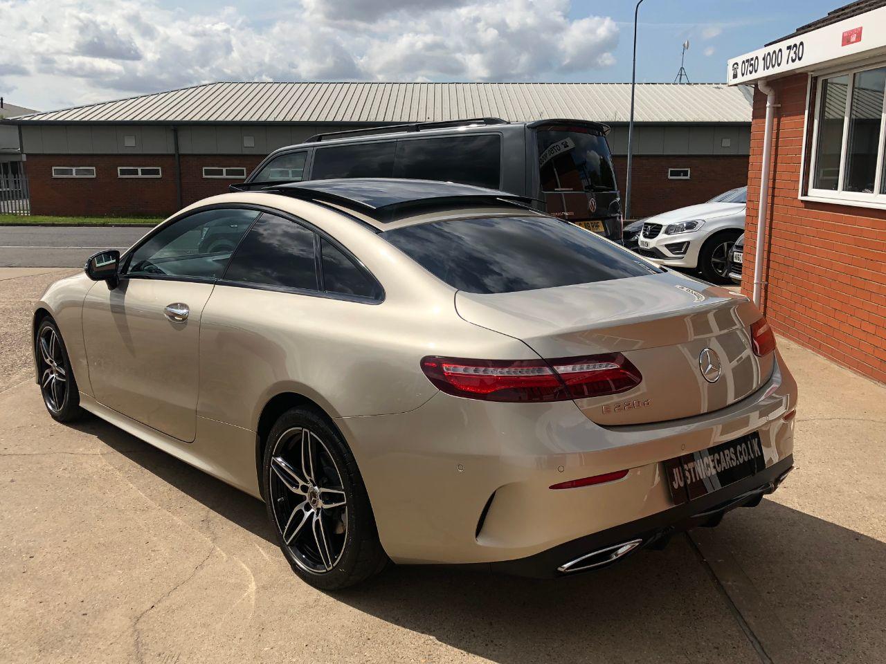 Mercedes-Benz E Class 2.0 E220d AMG Line Premium 2dr 9G-Tronic Coupe Diesel Aragonite Silver Gold Metallic