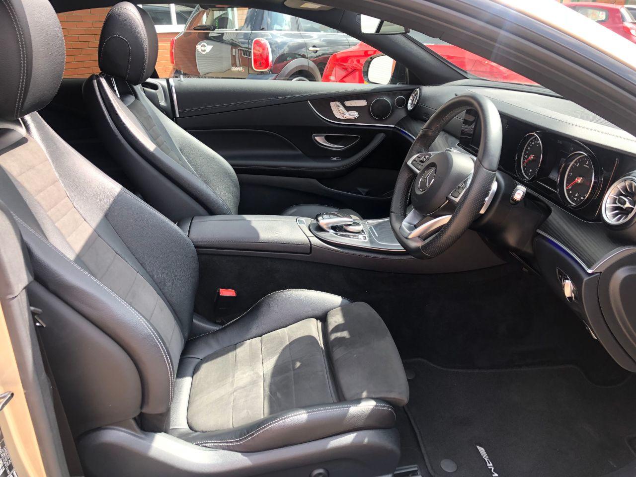 Mercedes-Benz E Class 2.0 E220d AMG Line Premium 2dr 9G-Tronic Coupe Diesel Aragonite Silver Gold Metallic