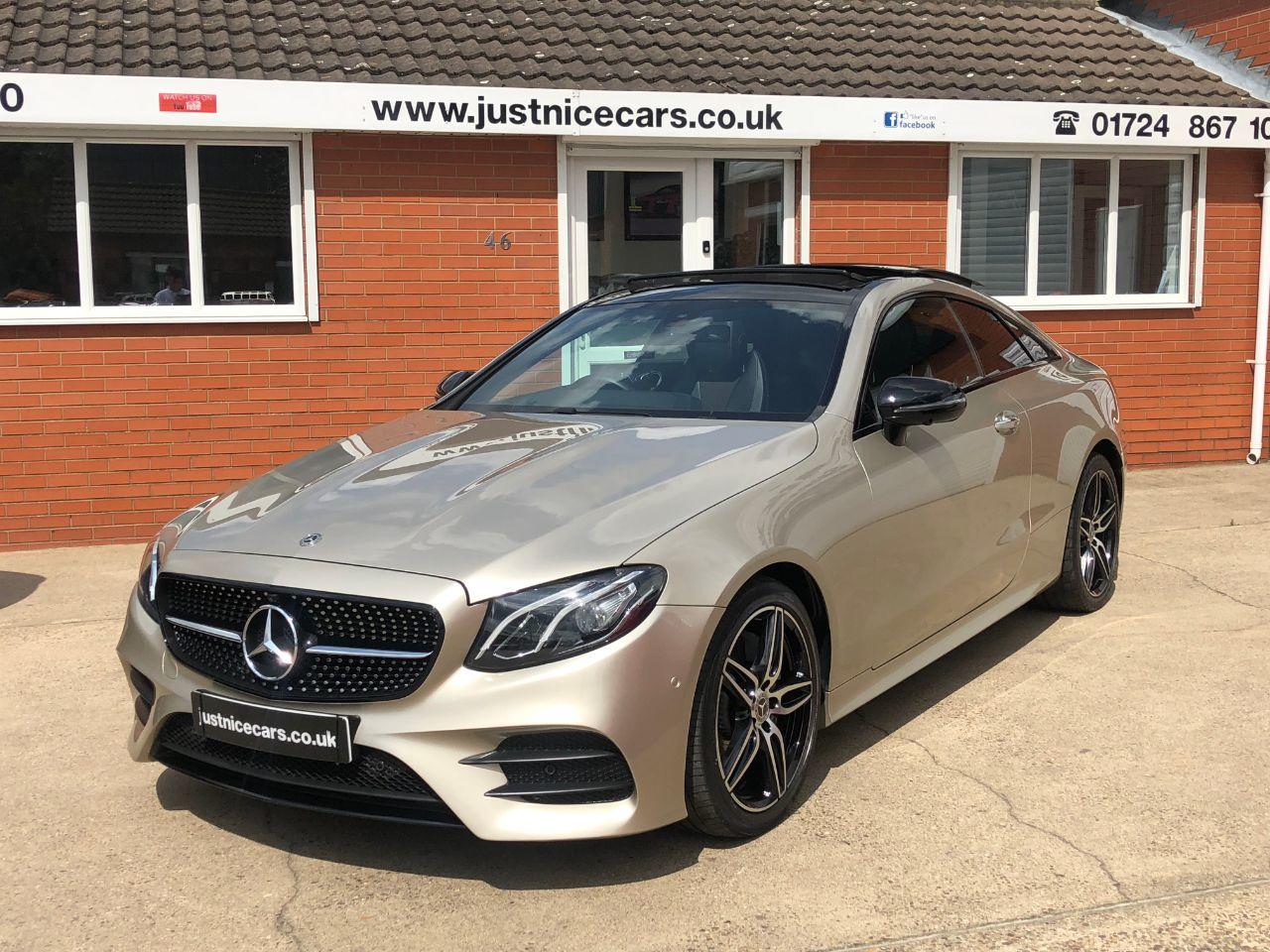 Mercedes-Benz E Class 2.0 E220d AMG Line Premium 2dr 9G-Tronic Coupe Diesel Aragonite Silver Gold Metallic