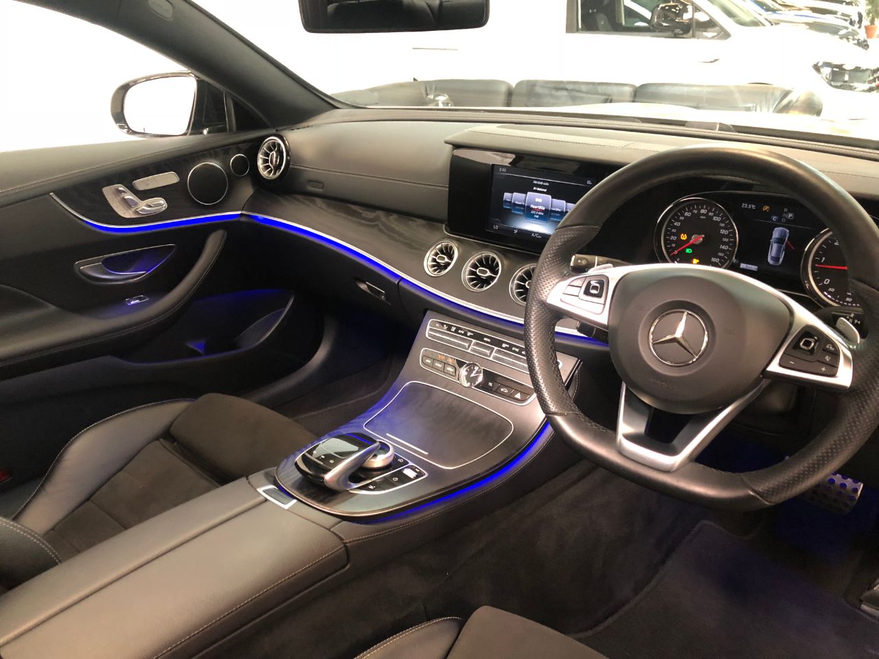 Mercedes-Benz E Class 2.0 E220d AMG Line Premium 2dr 9G-Tronic Coupe Diesel Aragonite Silver Gold Metallic