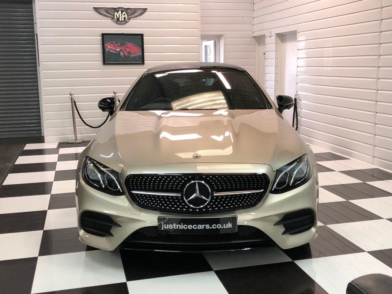 Mercedes-Benz E Class 2.0 E220d AMG Line Premium 2dr 9G-Tronic Coupe Diesel Aragonite Silver Gold Metallic