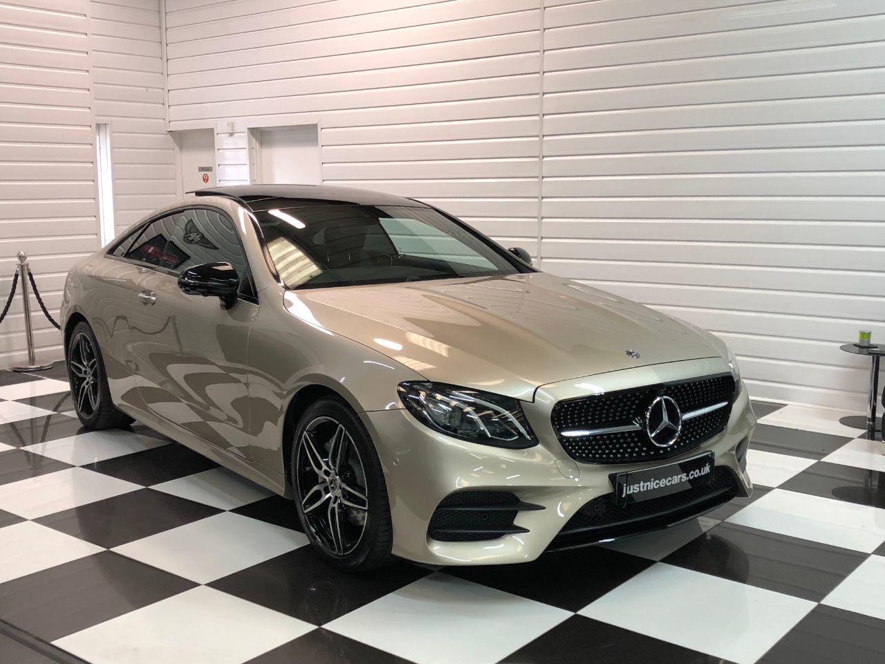 Mercedes-Benz E Class 2.0 E220d AMG Line Premium 2dr 9G-Tronic Coupe Diesel Aragonite Silver Gold Metallic