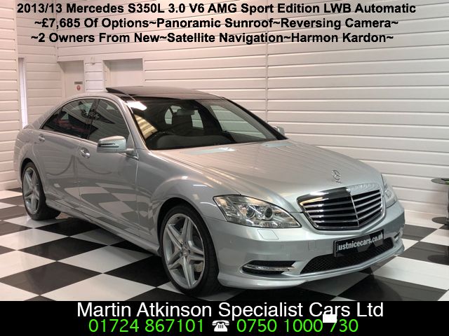 Mercedes-Benz S Class S350L 3.0 V6 CDi BlueTEC 4dr Auto AMG Sport Edition Saloon Diesel Iridium Silver