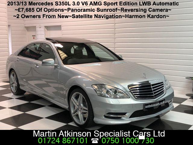 Mercedes-Benz S Class S350L 3.0 V6 CDi BlueTEC 4dr Auto AMG Sport Edition Saloon Diesel Iridium Silver