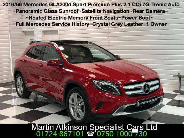 2016 Mercedes-Benz GLA Class 2.1 GLA200d Sport 5dr Premium Plus Automatic