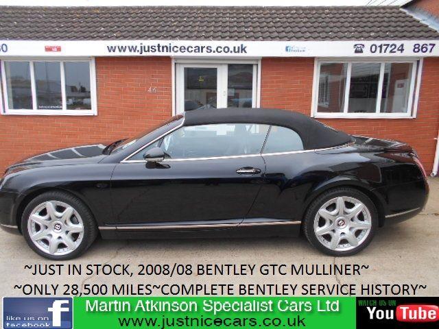 Bentley Continental GTC 6.0 W12 2dr Auto MULLINER CONVERTIBLE Convertible Petrol Black