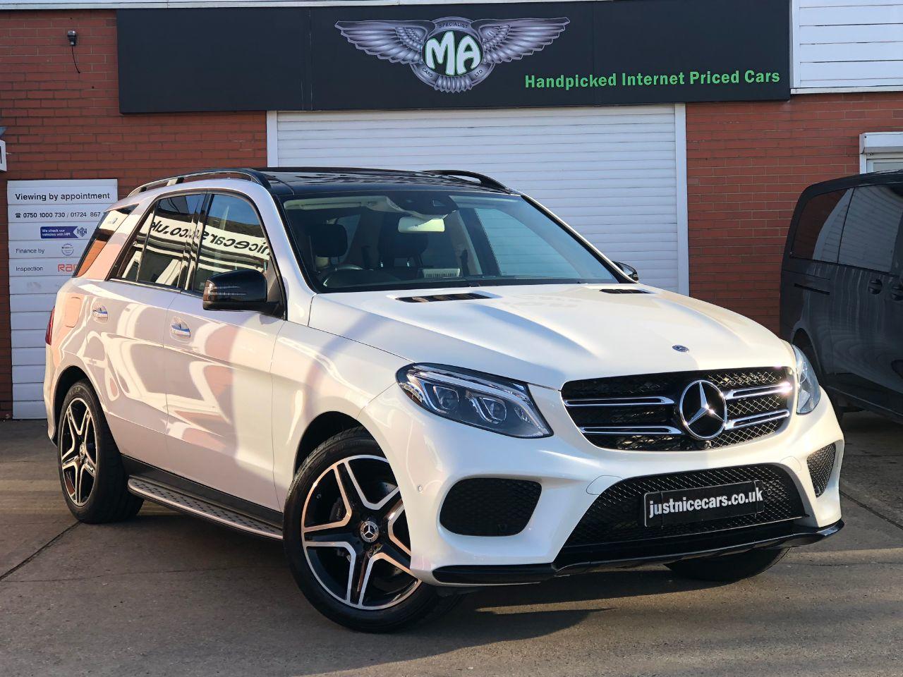 Mercedes-Benz GLE GLE350d 3.0 V6 AMG Line Premium Plus 4Matic 9G-Tronic Automatic Estate Diesel Designo Diamond White Metallic