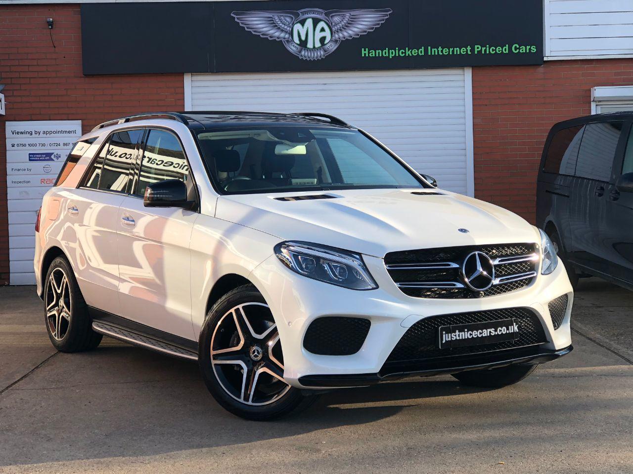 Mercedes-Benz GLE GLE350d 3.0 V6 AMG Line Premium Plus 4Matic 9G-Tronic Automatic Estate Diesel Designo Diamond White Metallic